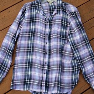 Lucky Brand Plaid Button Down Shirt